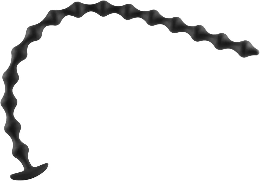 15-Ball Silicone Anal Bead Chain - 22.8 Inch Flexible Prostate and Anal Massager