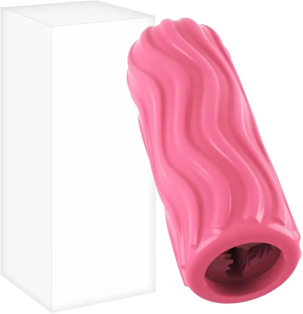 Realistic 4.3-inch Textured Male Masturbator Cup for Desensitization and Ejaculation Delay Training