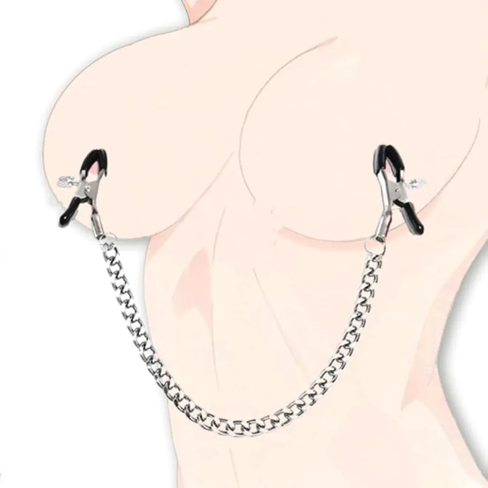 Adjustable Metal Nipple Clamps for Couples Sensual Stimulation