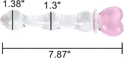 Premium Crystal Glass Pleasure Wand for G-Spot Stimulation and Intimate Massage