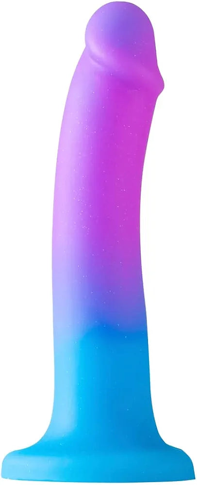 8-Inch Realistic Liquid Silicone Dildo with Suction Cup and Gradient Finish