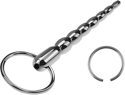Premium Stainless Steel Hollow Urethral Dilator and Penis Plug for Male Stimulation and Training