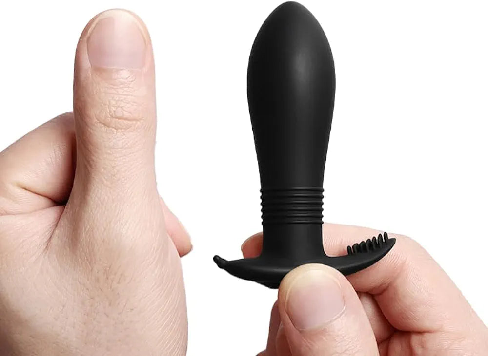 Compact Rechargeable Remote-Controlled Vibrating Anal Plug with 10 Modes