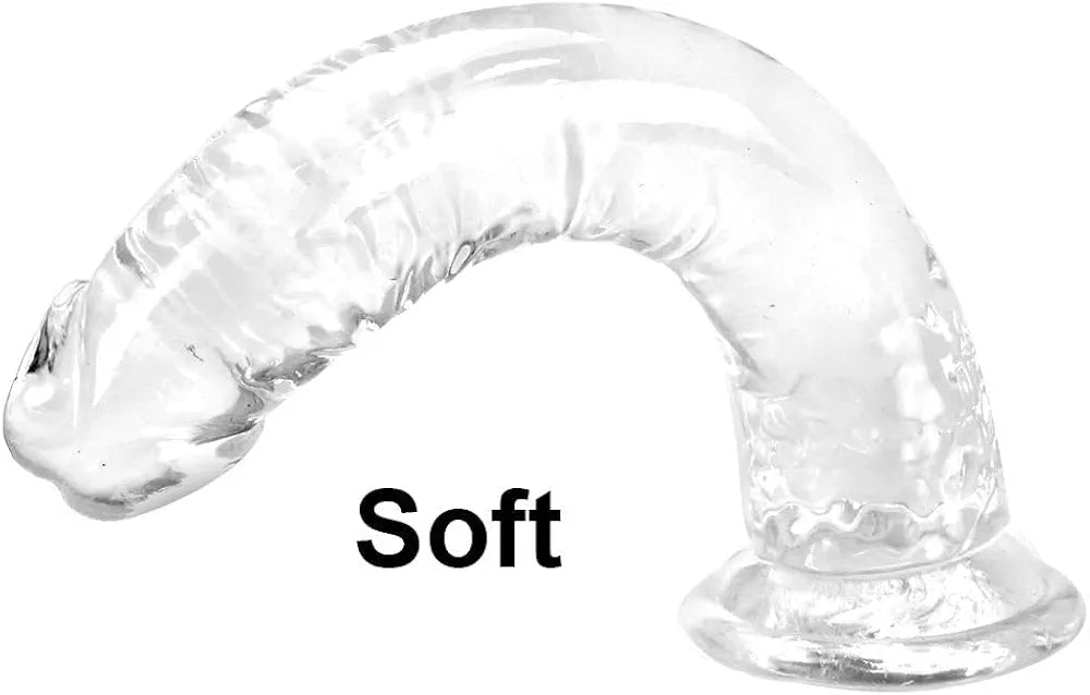 Realistic Clear Suction Dildo Set - 3-Piece Lifelike Anal and Vaginal Pleasure Kit for All Skill Levels