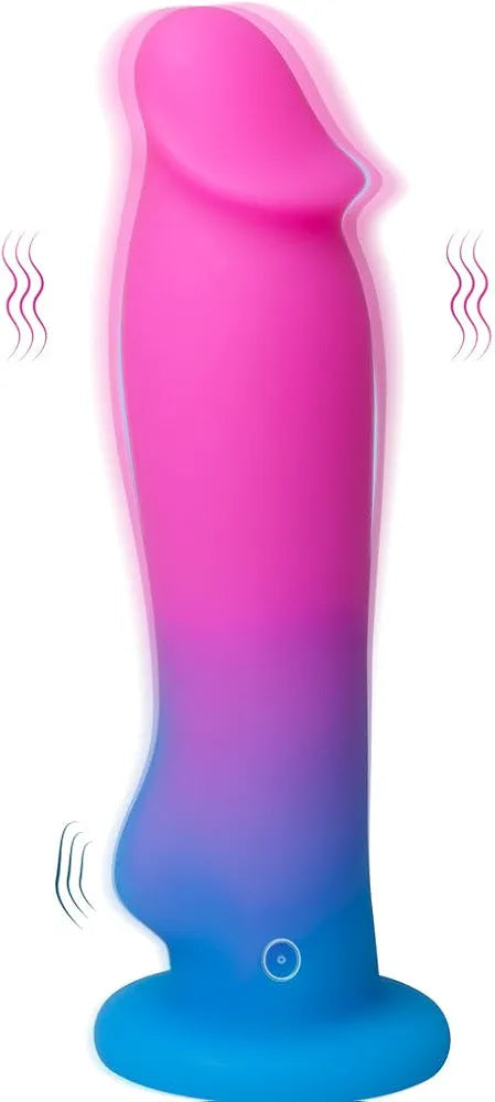 Realistic 7.5-Inch Vibrating Dildo with 8 Modes, Suction Cup Base, and One-Key Orgasm Function
