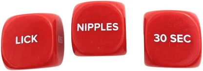 Adult Romantic Couple's Decision-Making Game Dice