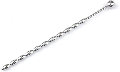 Stainless Steel Beaded Urethral Sounding Plug for Men