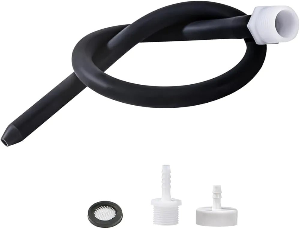 Portable Travel Enema Kit with Silicone Nozzle and Dual-Size Adapters for Water Bottles and Shower Hoses