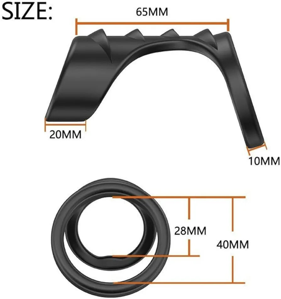 Dragon Scale Silicone Cock Ring for Enhanced Erection and Performance