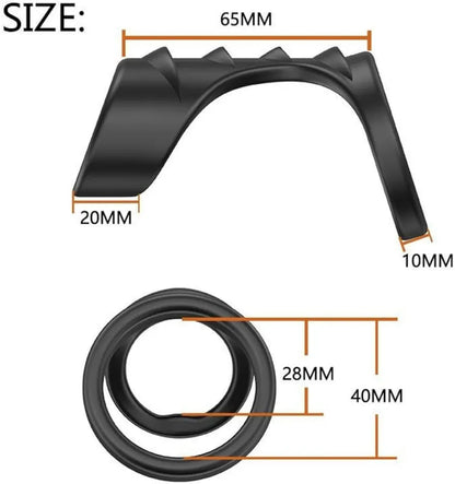 Dragon Scale Silicone Cock Ring for Enhanced Erection and Performance