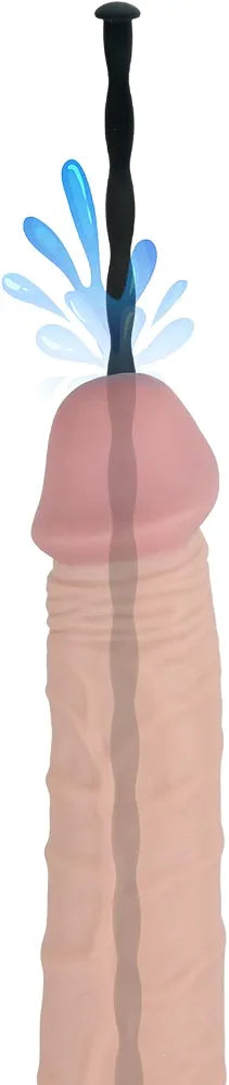 Set of 8 Flexible Silicone Urethral Sounding Rods for Male Penis Stimulation