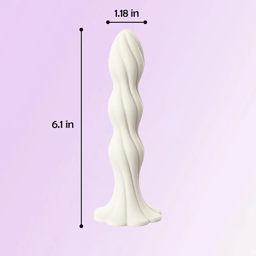 Premium Silicone Anal Beads with Flower Suction Base for Beginner Training and Prostate Massage