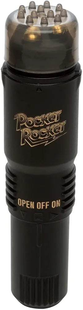 Doc Johnson Pocket Rocket Discreet Clitoral Vibrator - Compact & Powerful Black Massager
