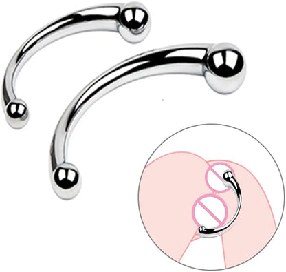 Premium Double-Ended Stainless Steel G-Spot and Prostate Massage Wand