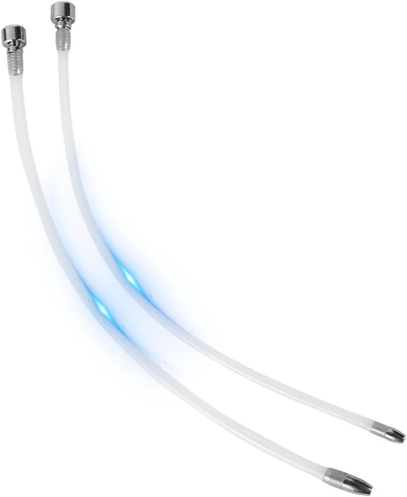 2-Piece Extra Long Silicone Hollow Urethral Sounding Rods for Prostate Training and BDSM