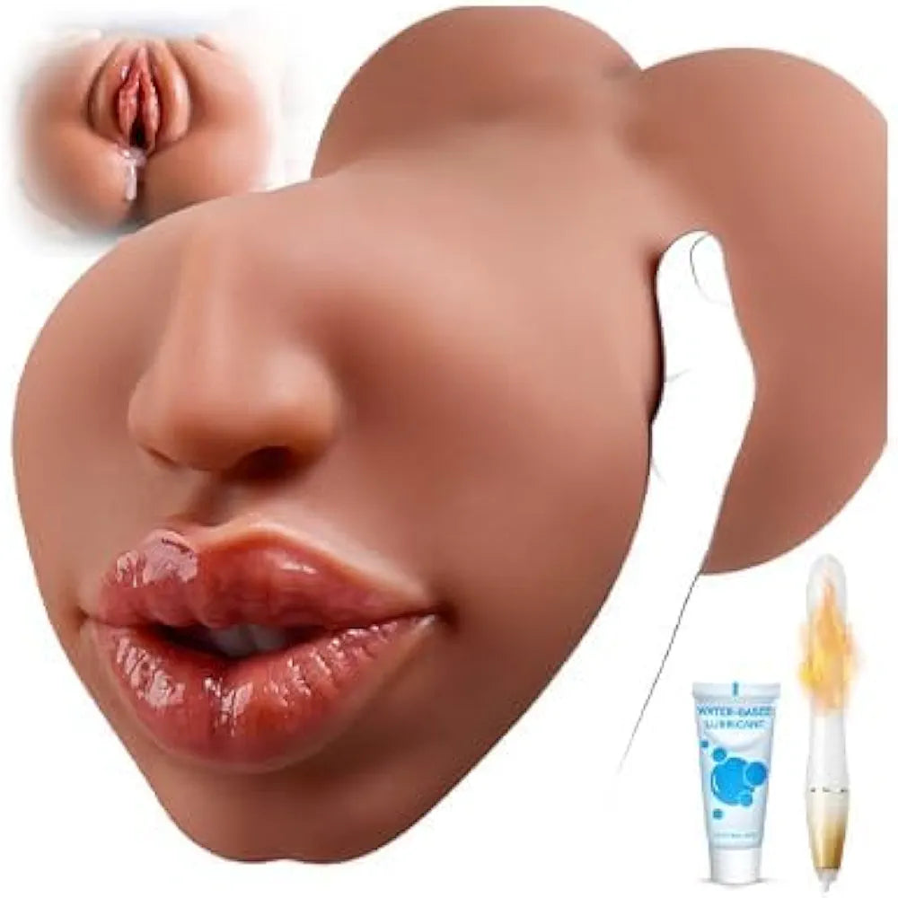 Realistic Oral Sex Stroker for Men with Vivid Tongue and Teeth