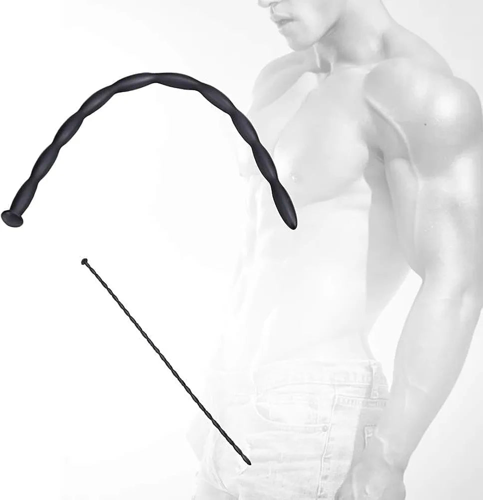8-Piece Silicone Urethral Sounding and Dilation Set for Men - Black