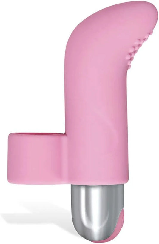 Silicone Rechargeable 10-Speed Finger Vibrator - Compact Waterproof Bullet Stimulator