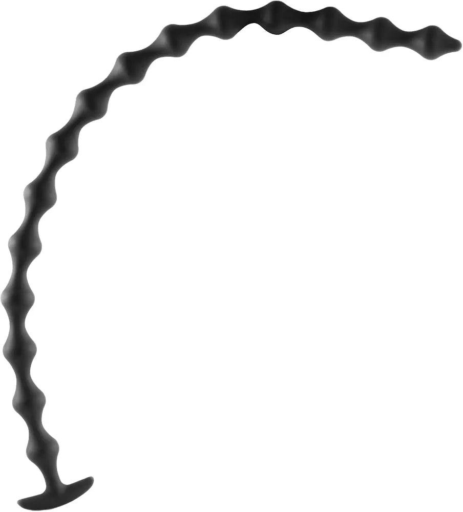 15-Ball Silicone Anal Bead Chain - 22.8 Inch Flexible Prostate and Anal Massager