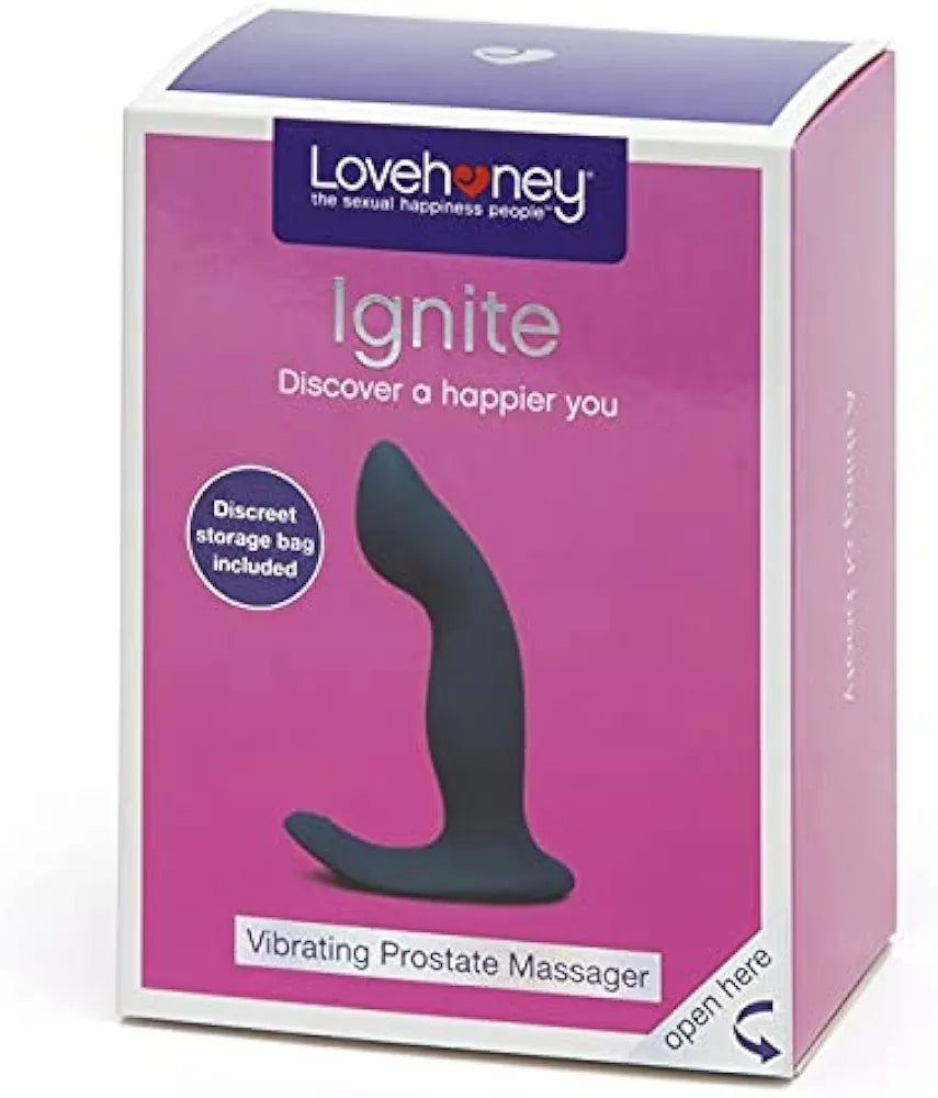 Ignite Silicone Prostate Massager: 20-Function Waterproof Anal Vibrator for Men