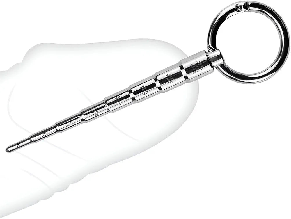 FST 3-Piece Stainless Steel Graduated Urethral Sound Dilator Set for Male Stimulation and Training