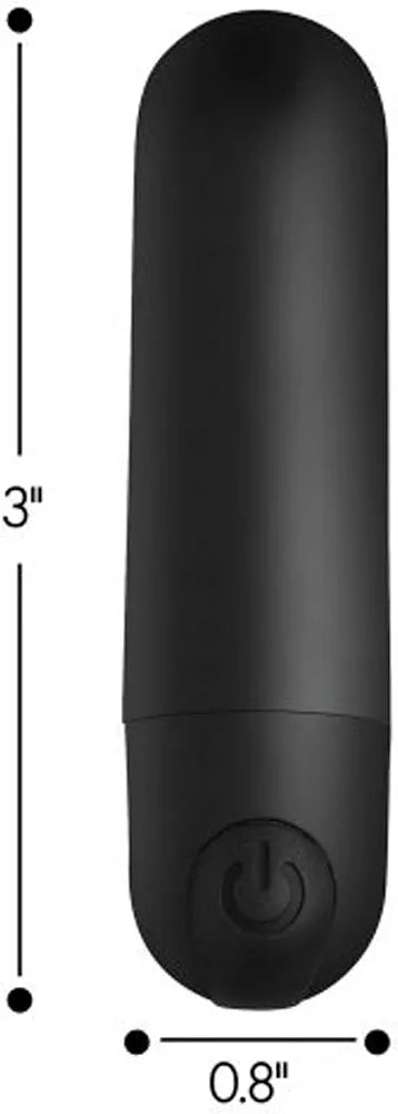 Premium Discreet Vibrating Bullet Massager with Wireless Remote Control - Sleek Black