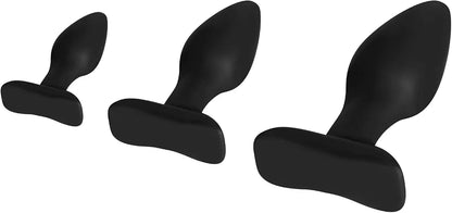 3-Piece Silicone Anal Training Plug Set for Beginners