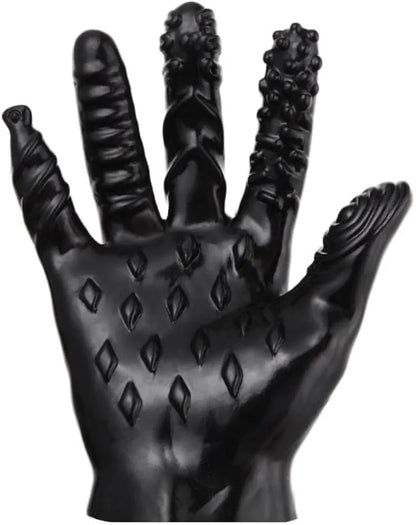 Silicone Ribbed Finger Massager for Couples Intimate Play