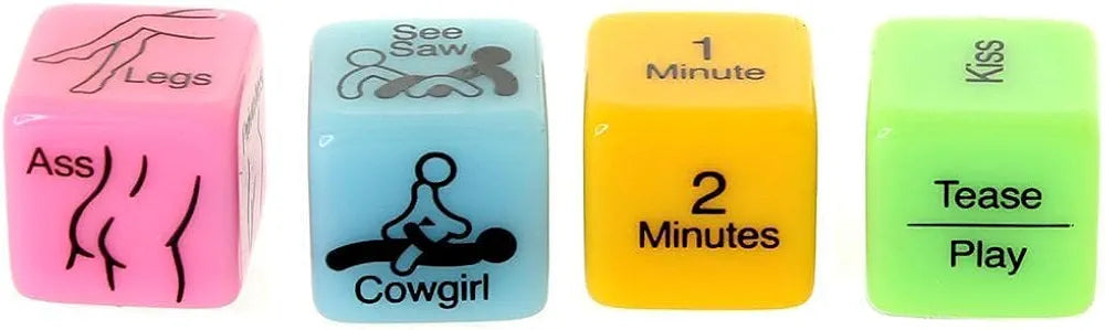 Adult Romantic Couple's Intimacy Game Dice Set
