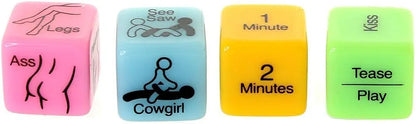Adult Romantic Couple's Intimacy Game Dice Set