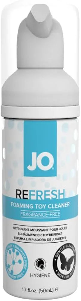 JO Refresh Foaming Toy Cleaner, Gentle Antibacterial Formula, 1.7 Fluid Ounce