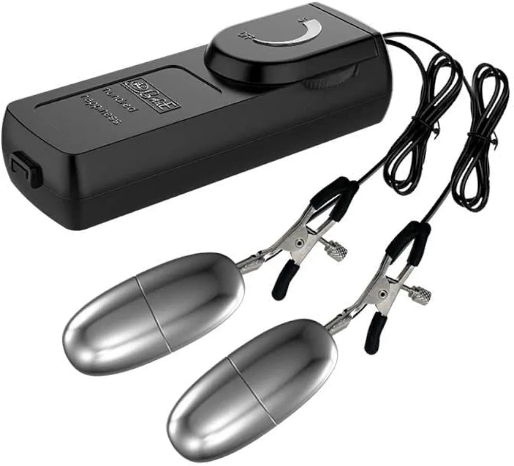 Remote-Controlled Multi-Speed Adjustable Nipple Stimulator for Couples and Solo Play