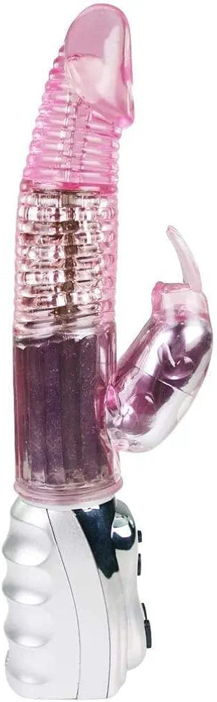 Premium Dual-Motor Rotating Rabbit Vibrator with Bead Stimulation and G-Spot Massager