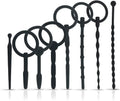 8-Piece Silicone Urethral Dilator and Penis Plug Set for Male Stimulation