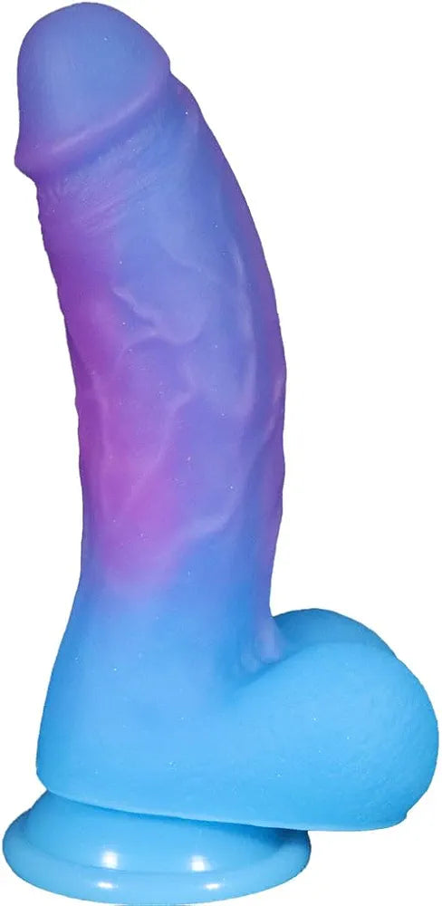 8-Inch Realistic Silicone Dildo with Suction Cup - Flexible G-Spot and Anal Stimulator