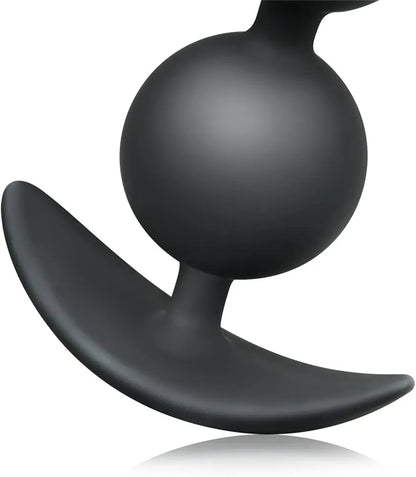 Flexible Silicone Anal Bead Chain - Graduated Size Prostate Massager and Anal Trainer