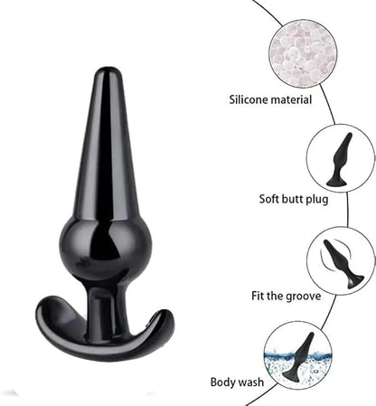 Beginner-Friendly Silicone Anal Training Plug Set for Couples