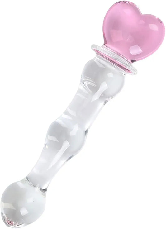 Premium Crystal Glass Pleasure Wand for G-Spot Stimulation and Intimate Massage
