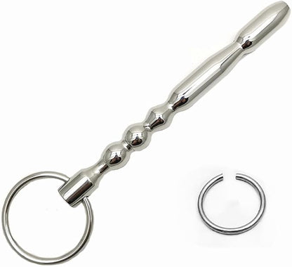 Premium Stainless Steel Hollow Urethral Dilator and Penis Plug for Male Stimulation and Training
