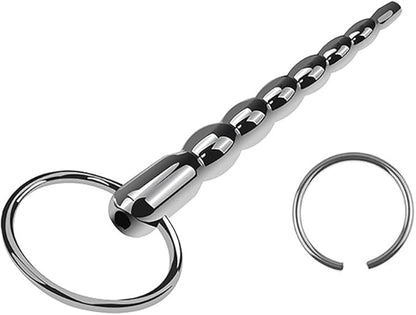 Premium Stainless Steel Hollow Urethral Dilator and Penis Plug for Male Stimulation and Training