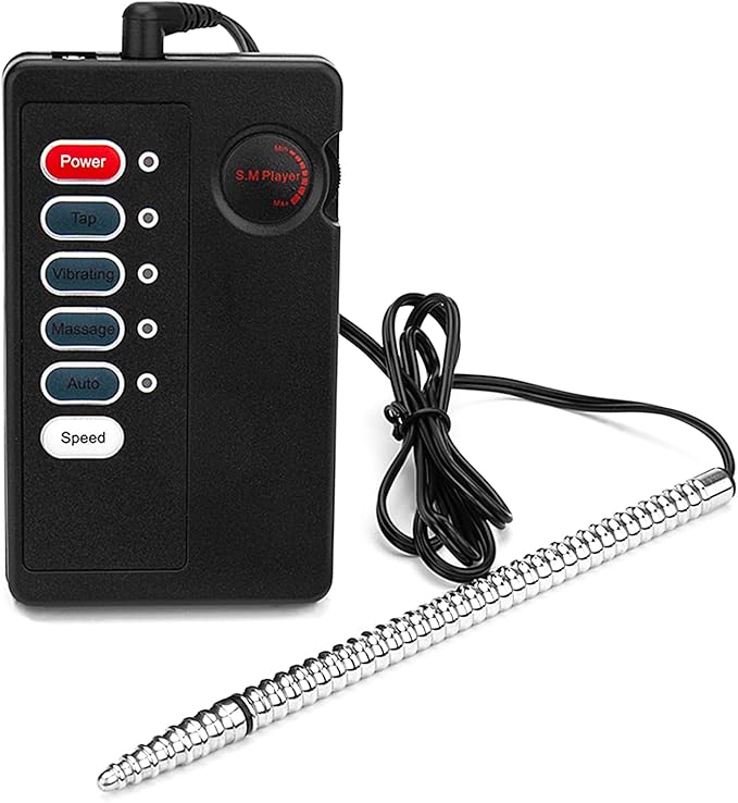 Electric Shock Metal Urethral Catheter Sounding Plug for Men - SM Stimulation and Masturbation Aid