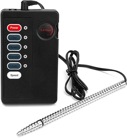 Electric Shock Metal Urethral Catheter Sounding Plug for Men - SM Stimulation and Masturbation Aid