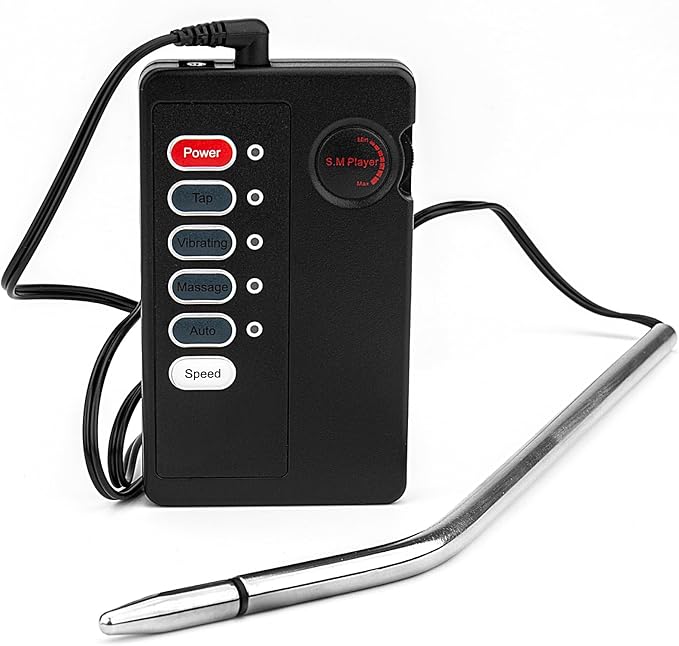 Electric Shock Metal Urethral Catheter Sounding Plug for Men - SM Stimulation and Masturbation Aid