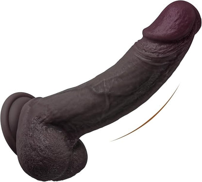 6-Inch Realistic Liquid Silicone Dildo with Suction Cup and Lifelike Texture