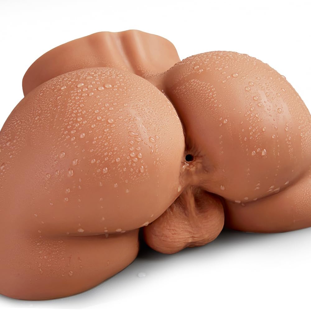 UNINHIBIBY 11LB Realistic Male Masturbator with Dildo, Testis, and Tight Internal Texture for Men