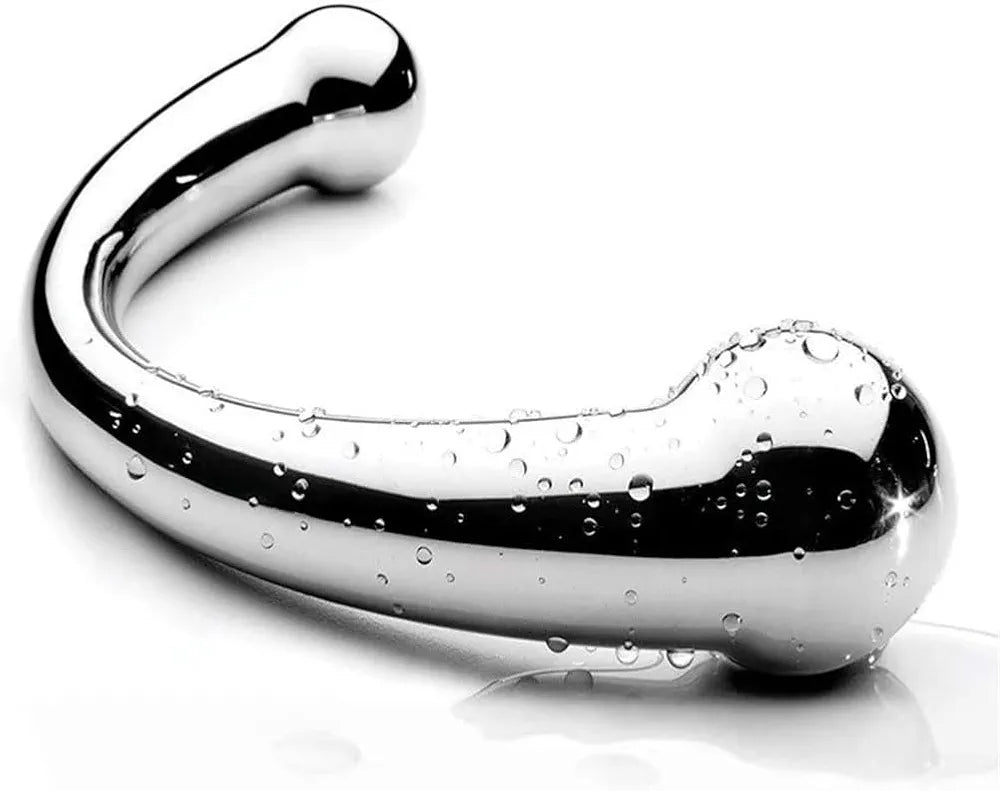 Premium Double-Ended Stainless Steel G-Spot and Prostate Massage Wand