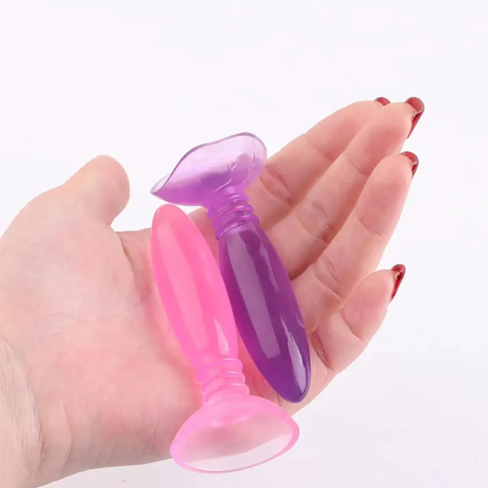 Beginner-Friendly Silicone Anal Training Plug Set with Suction Base