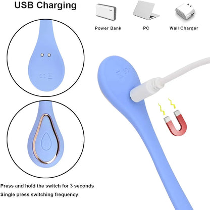 Ergonomic 10-Speed Rechargeable Wand Massager for Targeted G-Spot and Clitoral Stimulation