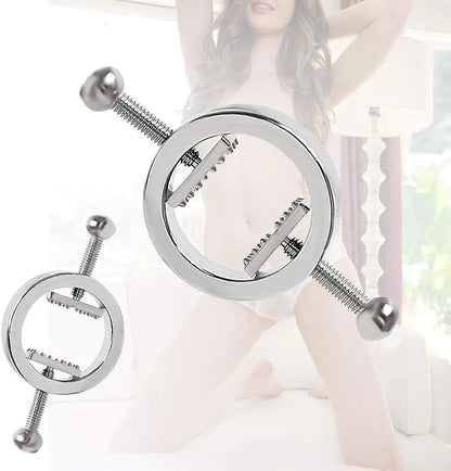Adjustable Stainless Steel Nipple Clamps for Sensory Play