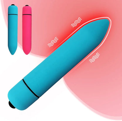 Premium 10-Mode Waterproof Bullet Vibrator - Discreet & Portable Mini Stimulator for Women